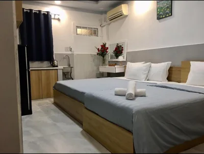Deluxe tweepersoonskamer — Saigon Cozy Home " At BuiVien Walking Street " - Self Check In
